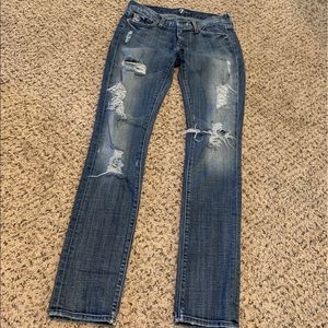 Seven for all mankind jeans distressed skinny